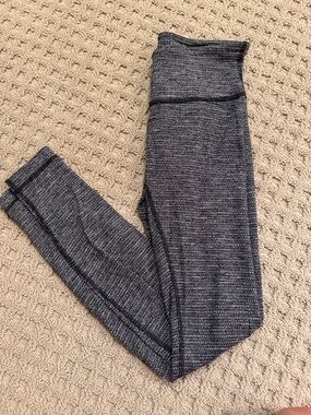 lululemon athletica Black & Gray Marled Leggings